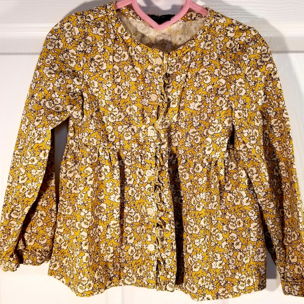 🌼Girls🌼corduroy Baby GAP button up blouse